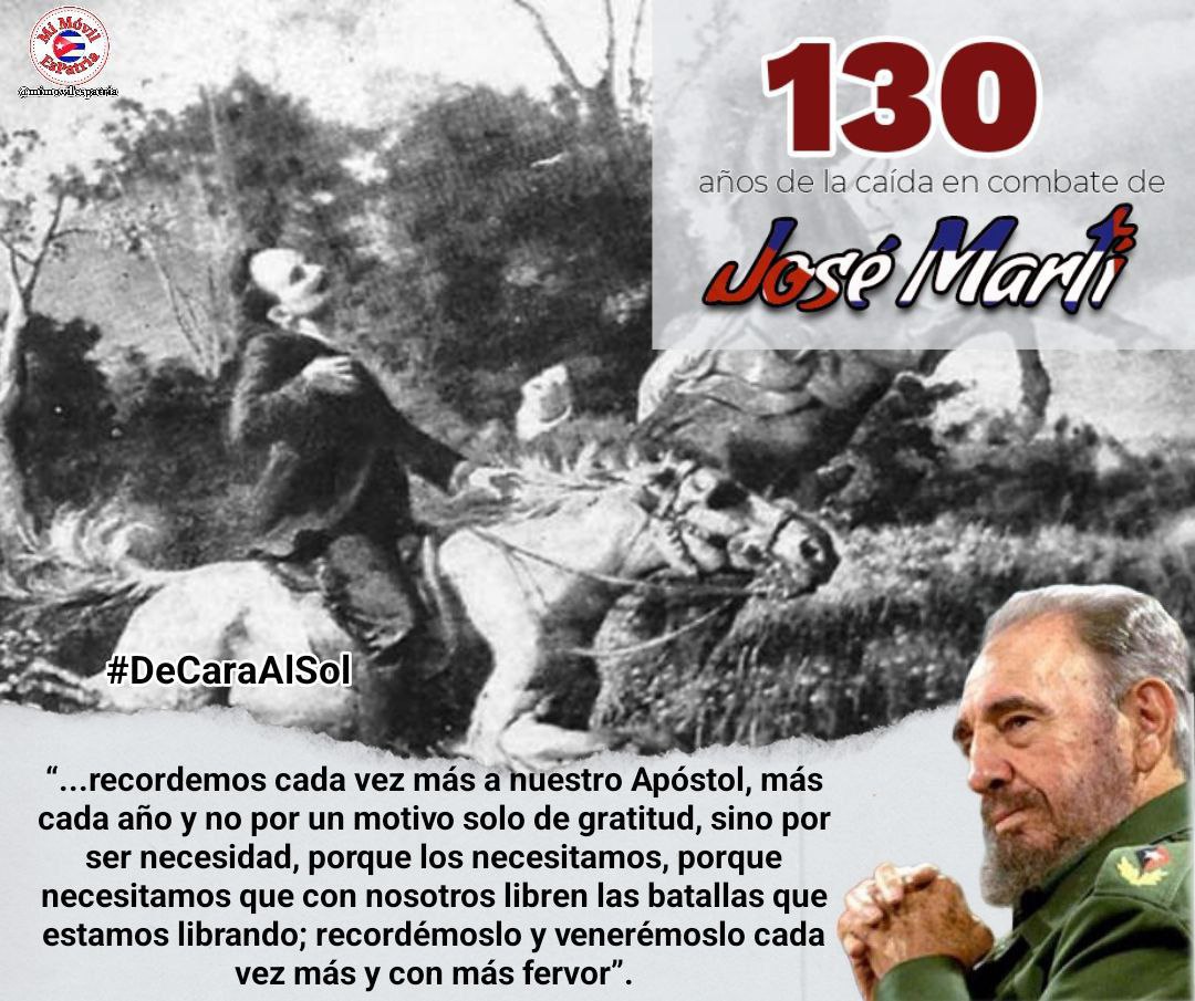 130 aniversario del fallecimiento de
#MartíVive y #FidelPorSiempre una sola idea #DeCaraAlSol
#MatancerosEnVictoria
#MiMóvilEsPatria
<a href="/AngelaMadayFer1/">Angela Maday Fernández López</a> 
<a href="/GonzalezDaile/">Dailé González Acevedo</a> <a href="/mariofsabines/">Mario Sabines Lorenzo</a> <a href="/CaridadPoey/">Marieta Poey Caridad</a> <a href="/MildrepGonzalez/">mildrey</a> <a href="/BolanosDiansi/">Diansi Bolaños</a>
