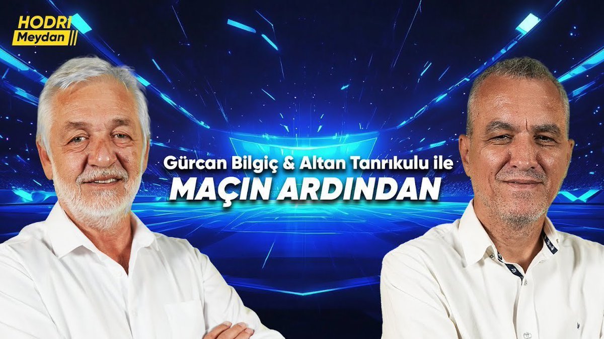 Hodri Meydan 🇹🇷 (@hodrimeydan_tv) on Twitter photo 🟡🔵 “Gürcan Bilgiç ve Altan Tanrıkulu ile Maçın Ardından” programı,
🗣️ <a href="/gurcanbilgic/">Gürcan BİLGİÇ</a> ve <a href="/AltanTanrikulu/">Altan Tanrıkulu</a> 'nun yorumlarıyla bugün saat 14.00’te Fenerbahçelileri buluşturan kanal Hodri Meydan’da Canlı Yayında!
📱🔉Bildirimlerinizi Açmayı Unutmayın!👇
youtube.com/@HodriMeydan_TV 🟡🔵 “Gürcan Bilgiç ve Altan Tanrıkulu ile Maçın Ardından” programı,
🗣️ <a href="/gurcanbilgic/">Gürcan BİLGİÇ</a> ve <a href="/AltanTanrikulu/">Altan Tanrıkulu</a> 'nun yorumlarıyla bugün saat 14.00’te Fenerbahçelileri buluşturan kanal Hodri Meydan’da Canlı Yayında!
📱🔉Bildirimlerinizi Açmayı Unutmayın!👇
youtube.com/@HodriMeydan_TV