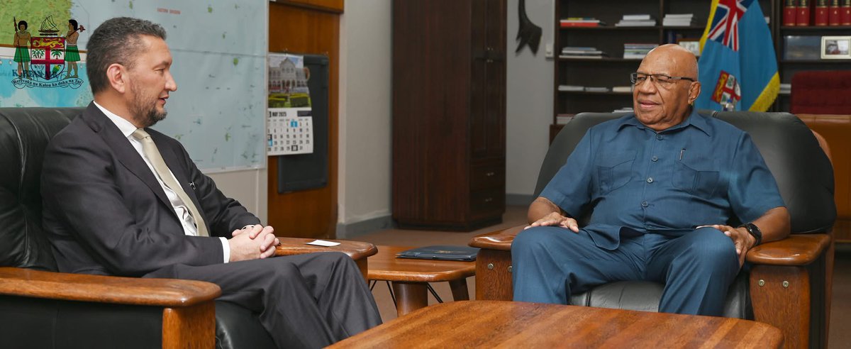 Great to meet PM Sitiveni Rabuka and discuss <a href="/UNVolunteers/">UN Volunteers</a>’ support for Fiji’s sustainable development. I also thanked—through the Hon. PM—the people of 🇫🇯 for their contributions as UN Volunteers abroad, and shared hopes for a strong Pacific celebration of the International Year