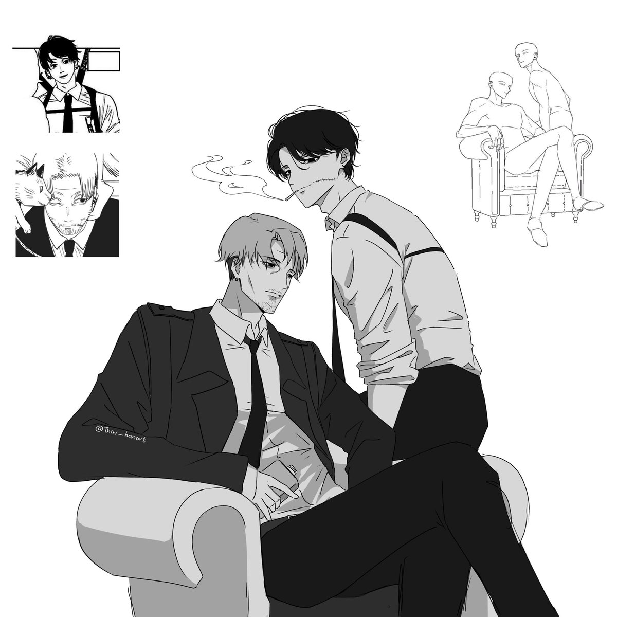 Practice  quick sketch

- Kishibe -
#chainsawman