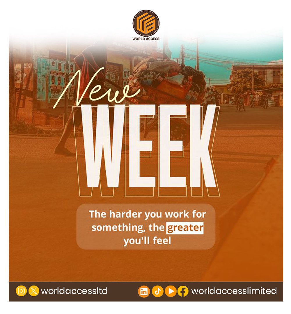 worldaccessltd's tweet photo. New week, new challenge, set yourself up for success.

#newweek #newweekgoals #mondaymotivation #freshchallenge #worksmart https://t.co/D0PQycKhax