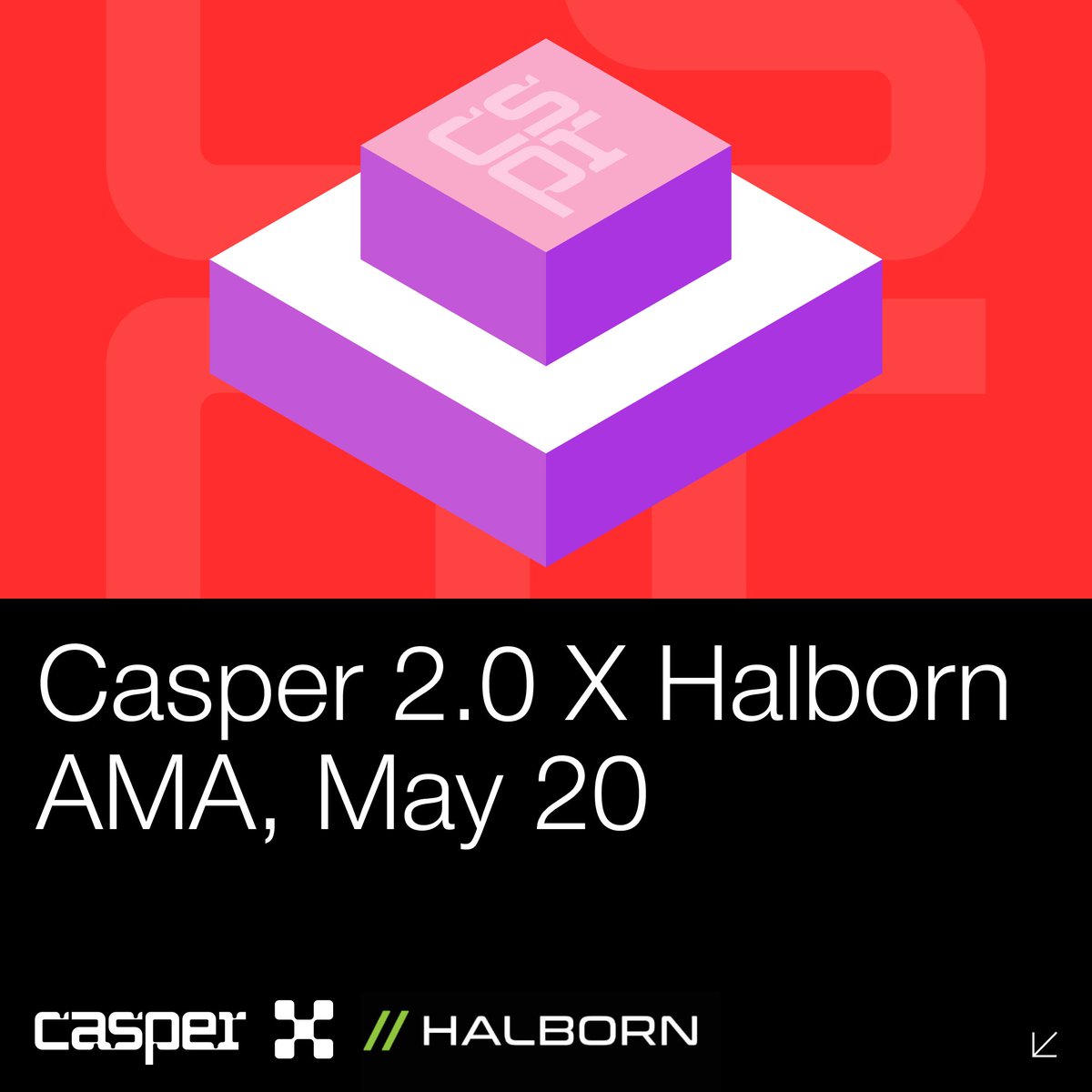 Casper_Network's tweet photo. @HalbornSecurity @mssteuer 🚀 Join us for our exclusive AMA tomorrow with @HalbornSecurity and our CTO @mssteuer as we dive into the game-changing Casper 2.0 upgrade!  $CSPR 
             
Register👉https://t.co/q3rhmIkMGr https://t.co/a2cqahby9C
