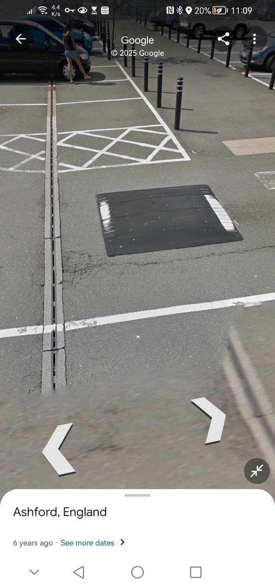 ImNotMad17's tweet photo. @sainsburys @gw_pebbles The parking design in the Ashford Kent store is atrocious. I have damage my car on this stupid speed bump and it is cost me hundreds of pounds. You can clearly see where the cars catch it as the white stuff has been rubbed off https://t.co/TU5RXSvqkP