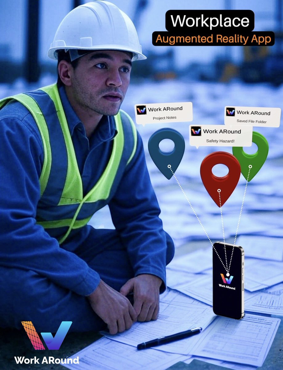 WorkARound_app's tweet image. Paperwork’s nice—until it slows you down. WorkARound’s AR app lets you tag hazards in real-time, keeping your team informed every second of the day. No more piles of reports—just instant awareness, faster than twenty safety memos combined.. Coming soon! 📲…