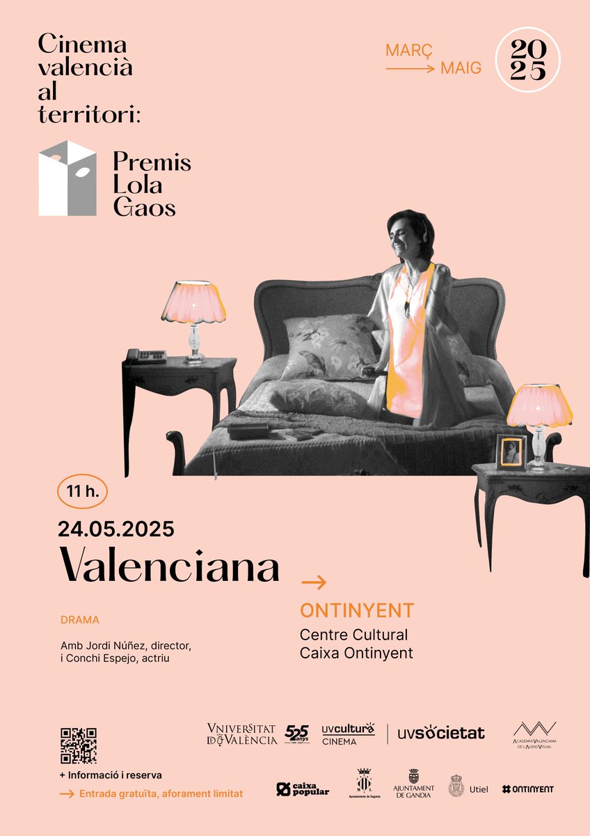 UVSocietat (@uvsocietat) on Twitter photo 🎞️𝑽𝒂𝒍𝒆𝒏𝒄𝒊𝒂𝒏𝒂 és pel·lícula amb què continua Cicle 'Cinema valencià al territori'. Després n'hi haurà un col·loqui amb el director i guionista Jordi Núñez i l'actriu Conchi Espejo
🗓️Dissabte 24/05,11h
📍Centre Cultural <a href="/caixa_ontinyent/">Caixa Ontinyent</a>
🎟️gratuïta:go.uv.es/9gYxmTY 🎞️𝑽𝒂𝒍𝒆𝒏𝒄𝒊𝒂𝒏𝒂 és pel·lícula amb què continua Cicle 'Cinema valencià al territori'. Després n'hi haurà un col·loqui amb el director i guionista Jordi Núñez i l'actriu Conchi Espejo
🗓️Dissabte 24/05,11h
📍Centre Cultural <a href="/caixa_ontinyent/">Caixa Ontinyent</a>
🎟️gratuïta:go.uv.es/9gYxmTY