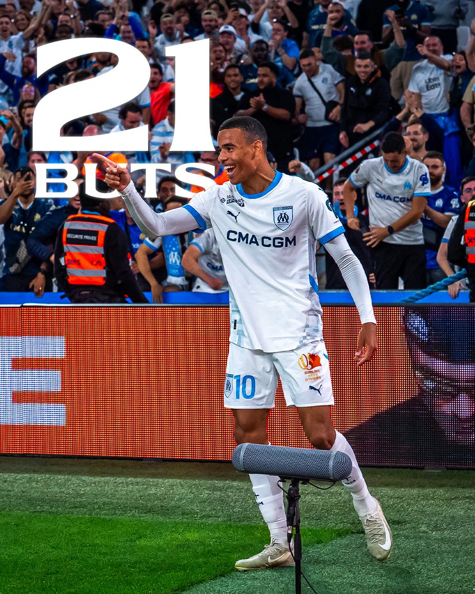 OM_Officiel's tweet image. 𝗠𝗔𝗦𝗢𝗡 𝗥𝗘𝗖𝗢𝗥𝗗 𝗕𝗥𝗘𝗔𝗞𝗘𝗥 📈💥

Avec 21 buts, Mason Greenwood est désormais 𝗹'𝗢𝗹𝘆𝗺𝗽𝗶𝗲𝗻 𝗮̀ 𝗮𝘃𝗼𝗶𝗿 𝗶𝗻𝘀𝗰𝗿𝗶𝘁 𝗹𝗲 𝗽𝗹𝘂𝘀 𝗱𝗲 𝗯𝘂𝘁𝘀 𝗽𝗼𝘂𝗿 𝘀𝗮 𝗽𝗿𝗲𝗺𝗶𝗲̀𝗿𝗲 𝘀𝗮𝗶𝘀𝗼𝗻 𝗲𝗻 𝗰𝗵𝗮𝗺𝗽𝗶𝗼𝗻𝗻𝗮𝘁 au XXIème siècle ✨

🥇Greenwood - 21…