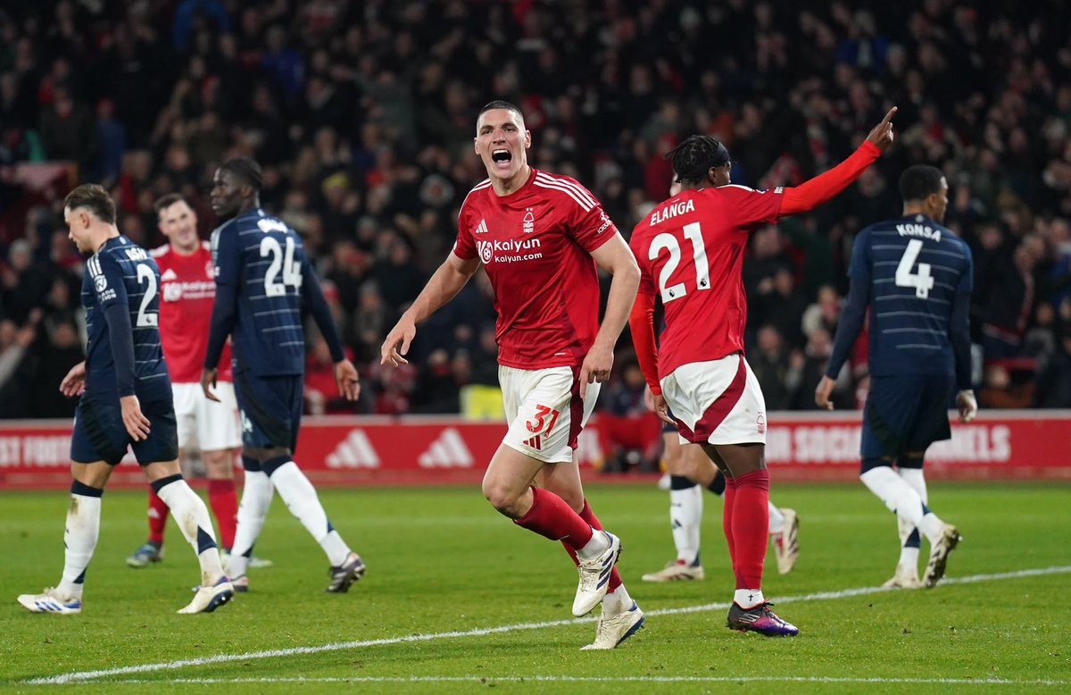 CallumCastel7's tweet photo. We all know how Nikola Milenkovic has transformed our defence, but here’s list of players he has the same or more goals than this season:

• Darwin Nunez
• Hojlund
• De Bruyne
• Rutter
• Pedro Neto
• Richarlison
• Doku
• Sancho
• Nkunku
• Zirkzee
• Odegaard
• Savinho https://t.co/yORc0r3dFh