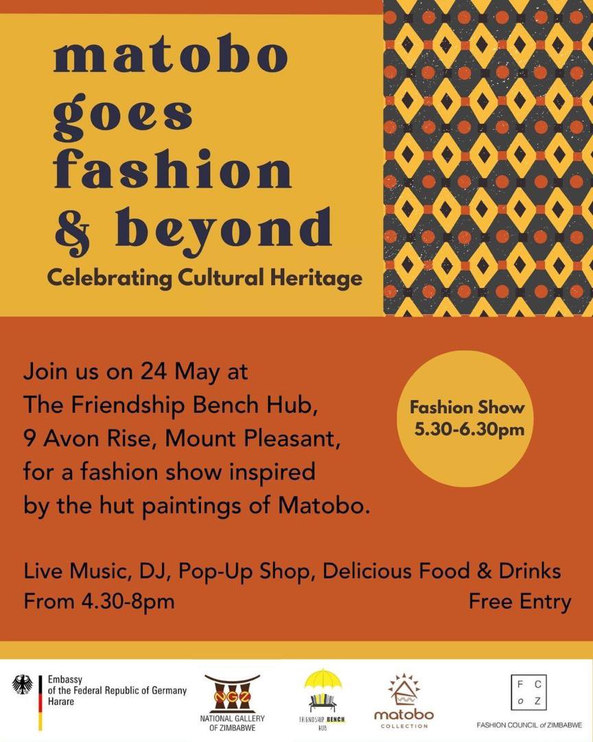 Join us in celebrating Matobo Preservation Project. Our walls speak of peace and beauty thanks to the incredible creativity of the Matobo women. We are so excited to showcase the Matobo Collection inspired by the Matobo hut paintings. Thank you German Embassy.