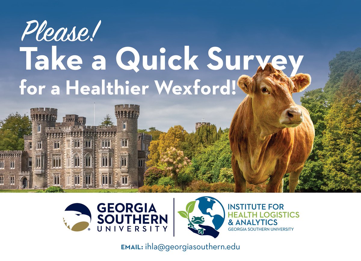 Healthy Wexford (@healthywexford) on Twitter photo Co. Wexford One Health Survey - Have your Say!
– IHLA at <a href="/GeorgiaSouthern/">GeorgiaSouthern</a> want to hear from you!
How do health, the environment, & daily life connect in Wexford? Take the 10-15 min survey:
📷 form.jotform.com/251186460785060
#Wexford #OneHealth #CommunityVoices #HealthyWexford Co. Wexford One Health Survey - Have your Say!
– IHLA at <a href="/GeorgiaSouthern/">GeorgiaSouthern</a> want to hear from you!
How do health, the environment, & daily life connect in Wexford? Take the 10-15 min survey:
📷 form.jotform.com/251186460785060
#Wexford #OneHealth #CommunityVoices #HealthyWexford