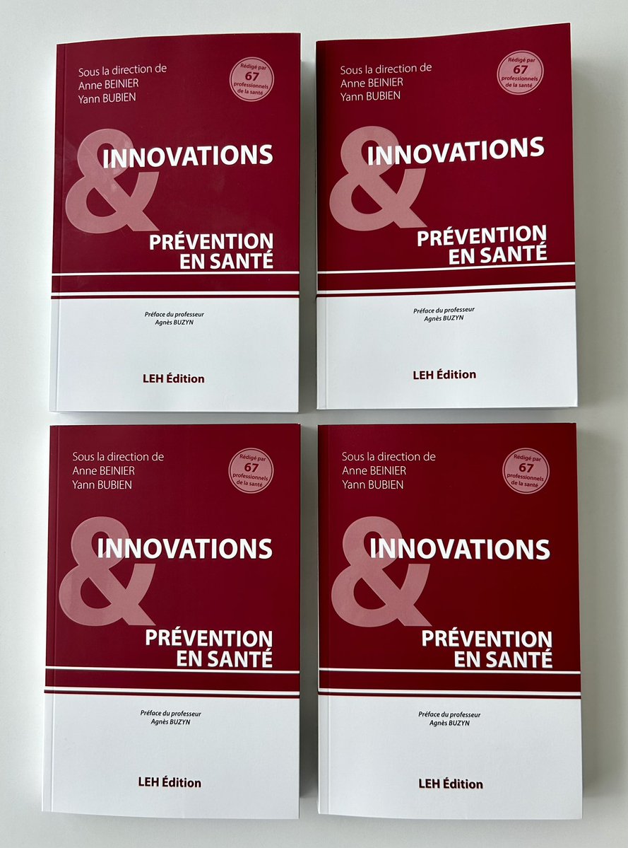 Yann Bubien (@yannbubien) on Twitter photo Il est arrivé ce matin à Marseille… mon nouvel ouvrage « Innovations et Prévention en santé » co-écrit avec Anne Beinier ✍️ <a href="/GroupeLEH/">Groupe LEH</a> et préfacé par <a href="/agnesbuzyn/">Pr Agnès Buzyn</a> 🙏 Il est arrivé ce matin à Marseille… mon nouvel ouvrage « Innovations et Prévention en santé » co-écrit avec Anne Beinier ✍️ <a href="/GroupeLEH/">Groupe LEH</a> et préfacé par <a href="/agnesbuzyn/">Pr Agnès Buzyn</a> 🙏