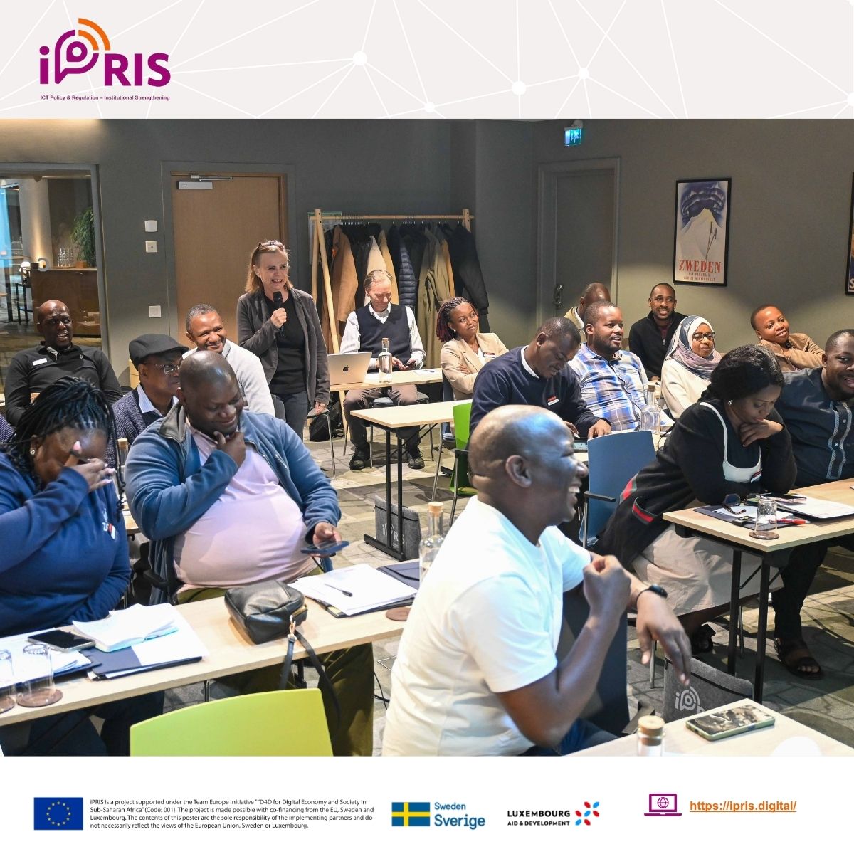 iPRIS_digital's tweet photo. As we start the final week of #iPRIS peer-to-peer learning for the fifth iPRIS cohort in Stockholm, we're diving deeper into the core systems that will drive Africa's digital and economic transformation.
Read more about how the ICT experts' impact: https://t.co/DVJv4Cm9AS https://t.co/0Jb1dWVZHM