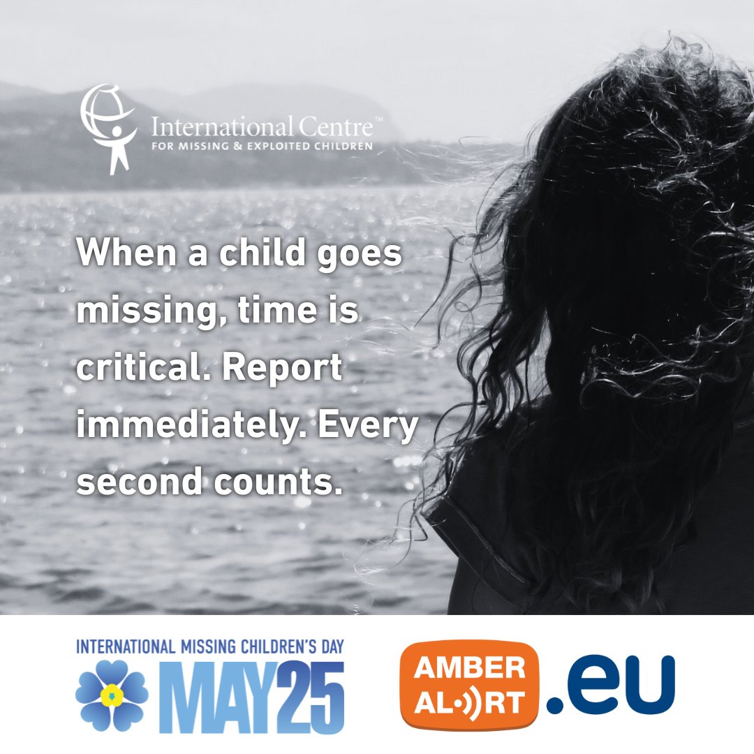 As #InternationalMissingChildrenDay nears, AMBER Alert Europe joins <a href="/ICMEC_official/">ICMEC</a> prevention campaign 2025. No child should go missing — and if they do, we must act fast! Stay tuned for May 21, as we unveil AAEU’s very own prevention campaign 2025.  #IMCD #MissingChildren