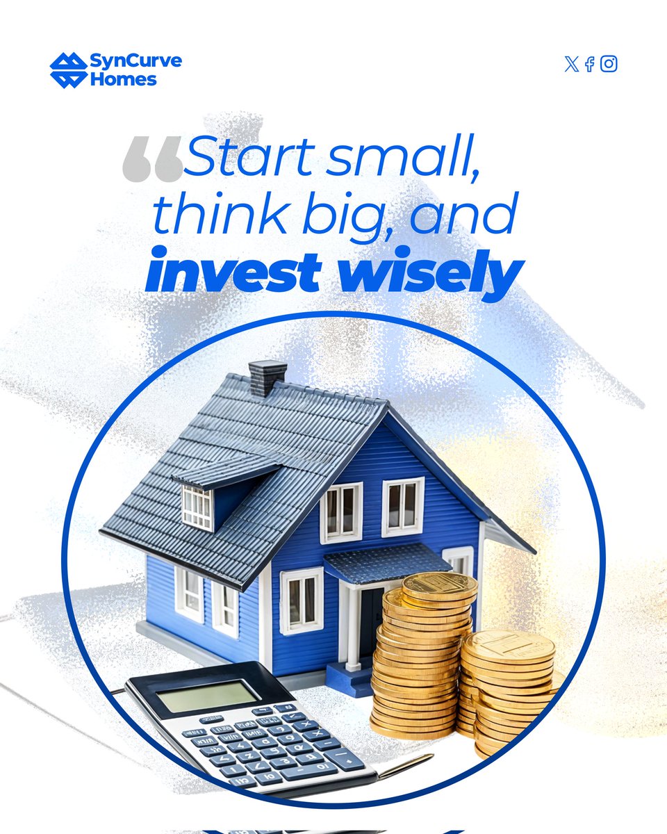 Every successful journey begins with a single step, and every successful investment begins with a thoughtful decision.

#SynCurveHomes #RealEstateNigeria #RealEstateDevelopment #SmartInvestment #mondaymotivation Lagos