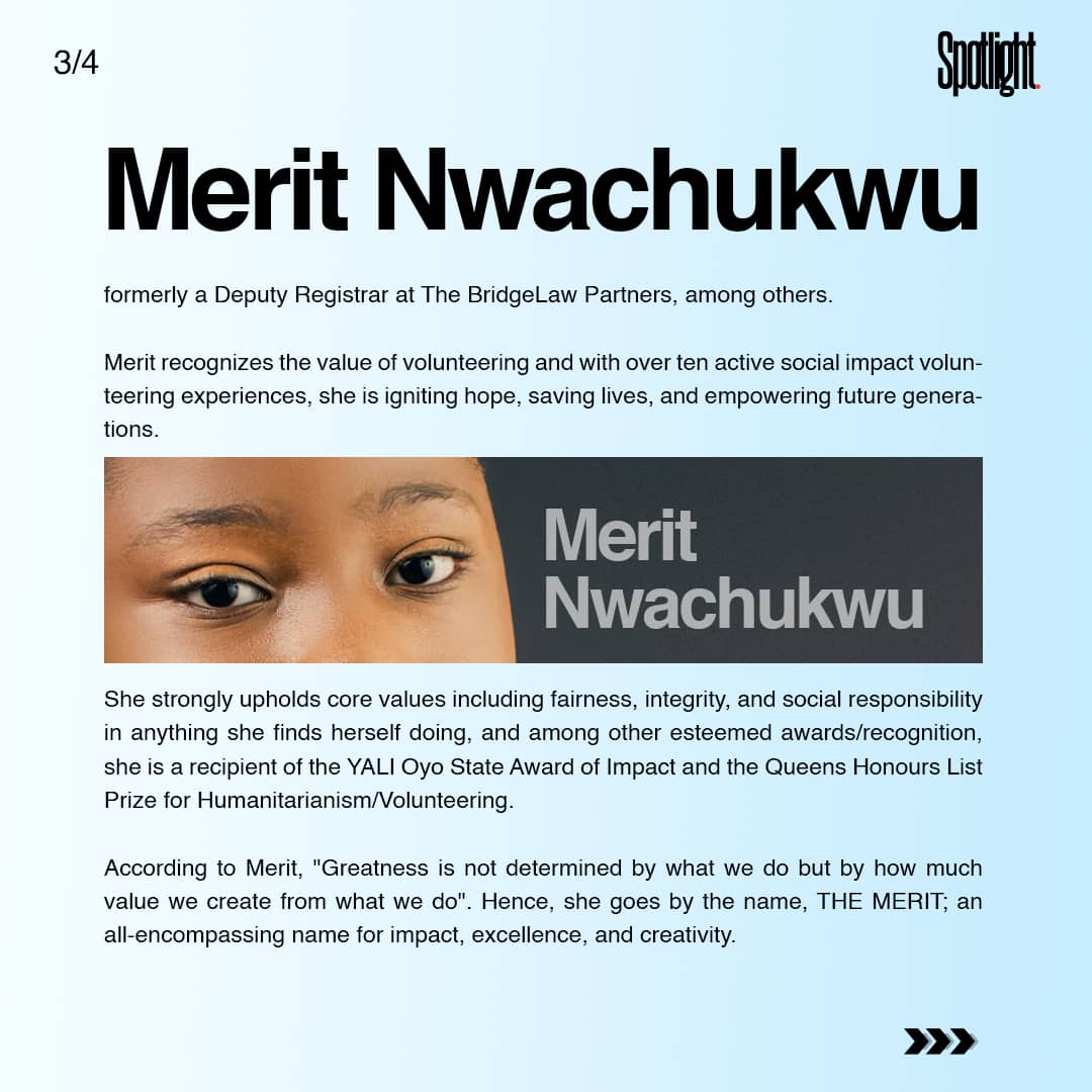 impactnexus01's tweet photo. 🌟 Changemaker of the Week: Merit Nwachukwu!
Her passion and impact are truly inspiring. Follow her journey and witness change in action! @MeritNwachukwu1
#ImpactNexus #ChangemakerOfTheWeek #YouthImpact https://t.co/gVZbiNlGiD