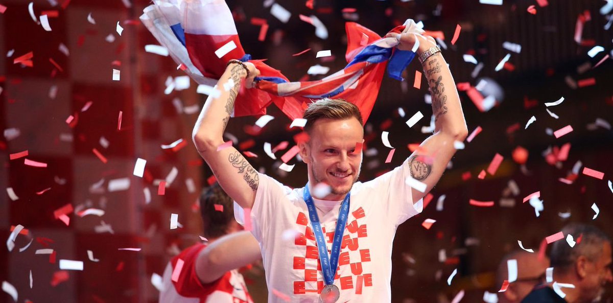 🗓️ 992 games played
⚽️ 140 goals
🏹 156 assists
💫 106 Croatia caps
🥈 World Cup silver 
🏆 1x UCL, 2x UEL, 1x UEFA Supercup, 4x La Ligas, 1x Club World Cup, 4x Copa del Reys, 2x Spanish Supercups, 1x German Cup, 1x Swiss Cup

Thank you for everything, Raketa. 🚀