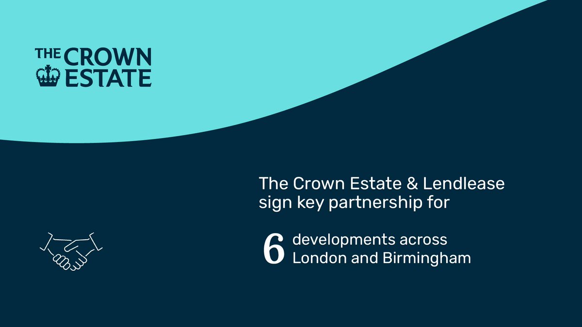 TheCrownEstate's tweet image. We have signed a Joint Venture with
@Lendlease to deliver 6 key developments in London and Birmingham. The investment will deliver much-needed science, tech and innovation space as well as creating jobs and building new homes🏠
Find out more: thecrownestate.co.uk/news/the-crown…