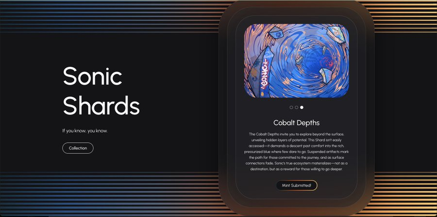 SimoAosta's tweet photo. Mint it. Hold it. Wait for snapshot.
🎯 Sonic Shard NFT is up now:
https://t.co/3N7OW3AXs6
✅ Did the Galxe quests? You’re eligible.
Bridge $ETH to $S if needed
#AirdropHunter #zkSyncDrop #SONICairdrop #NFTFarming #ClaimNow #DeFiNFT #zkMeta #GalxeHunt https://t.co/dxxCxuBjtz