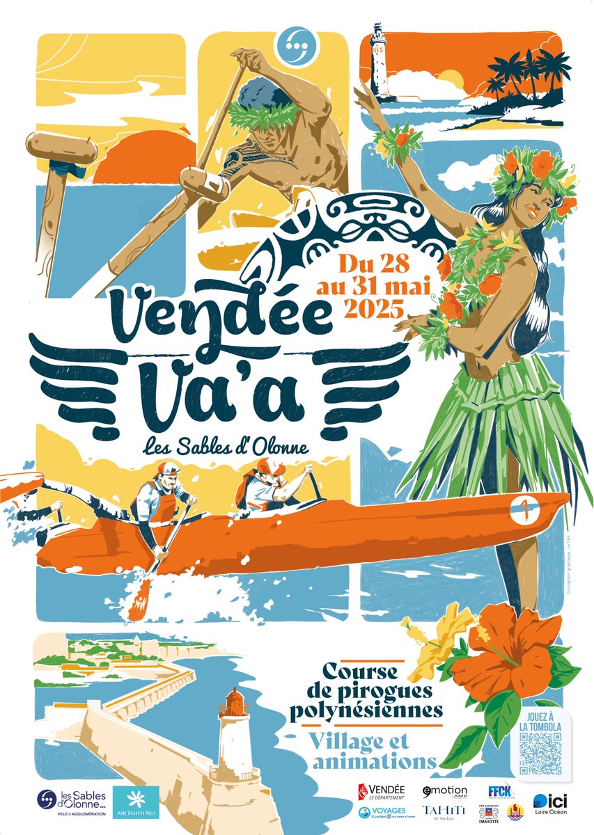 Les Sables d'Olonne au rythme de Tahiti Et Ses Îles ! Du 28 au 31 mai, découvrez la magie du Va'a et profitez d'une ambiance 100% polynésienne à l'occasion de la <a href="/VendeeVaa/">Vendée Va'a</a> ! 🚣

En savoir plus 👉 vendeevaa.com

Et (re)découvrez le film complet de l'édition 2024 👉