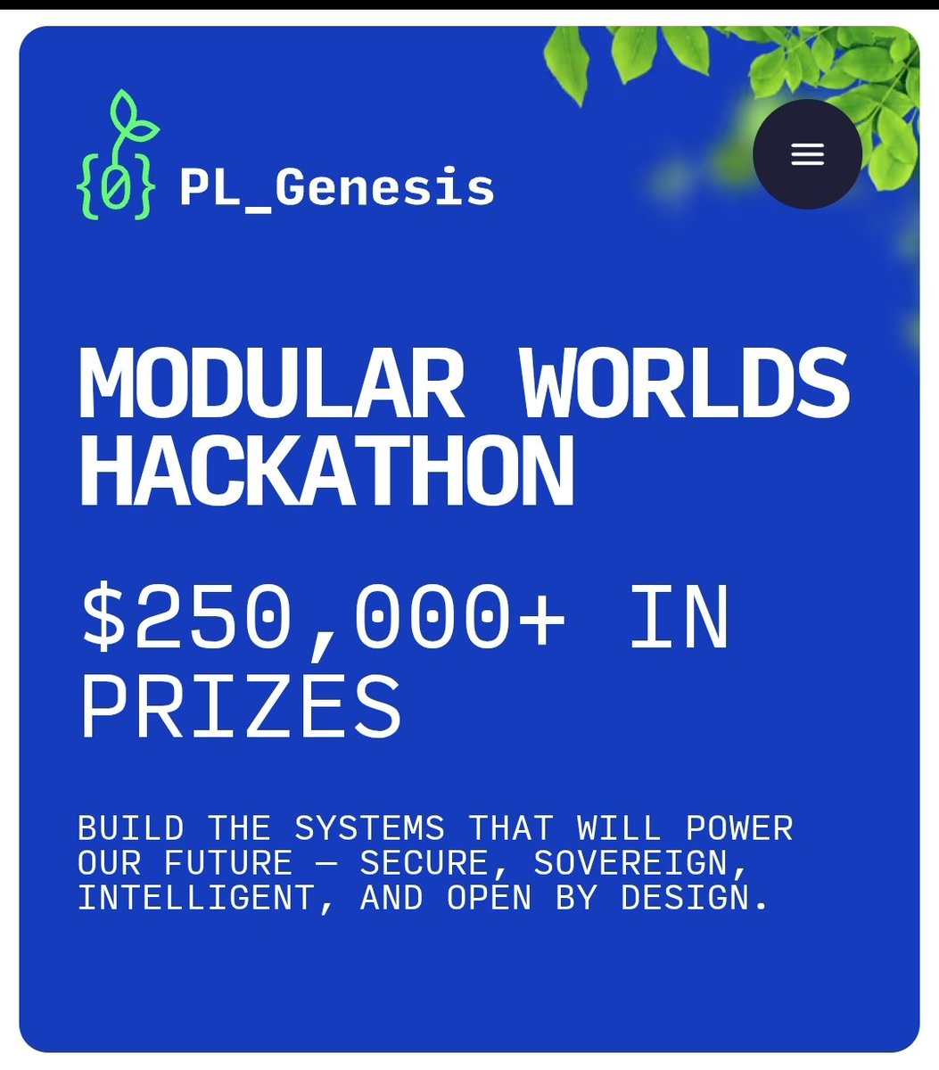 Wilfred™🇰🇪💎 (@cheriz_wilfred) on Twitter photo ⚡ Builders, your moment starts now.
<a href="/web3_Crypto_Ke/">WEB3 & BLOCKCHAIN ACADEMY 🇰🇪</a> will partner on PL_Genesis: Modular Worlds,
a new virtual hackathon from <a href="/protocollabs/">Protocol Labs</a> & <a href="/PL__Genesis/">PL_Genesis: Modular Worlds</a>
💰 $250K+ in prizes + a path to the Founders’ Forge pre-accelerator
Register and get ready to build:bit.ly/45jZ1mz ⚡ Builders, your moment starts now.
<a href="/web3_Crypto_Ke/">WEB3 & BLOCKCHAIN ACADEMY 🇰🇪</a> will partner on PL_Genesis: Modular Worlds,
a new virtual hackathon from <a href="/protocollabs/">Protocol Labs</a> & <a href="/PL__Genesis/">PL_Genesis: Modular Worlds</a>
💰 $250K+ in prizes + a path to the Founders’ Forge pre-accelerator
Register and get ready to build:bit.ly/45jZ1mz