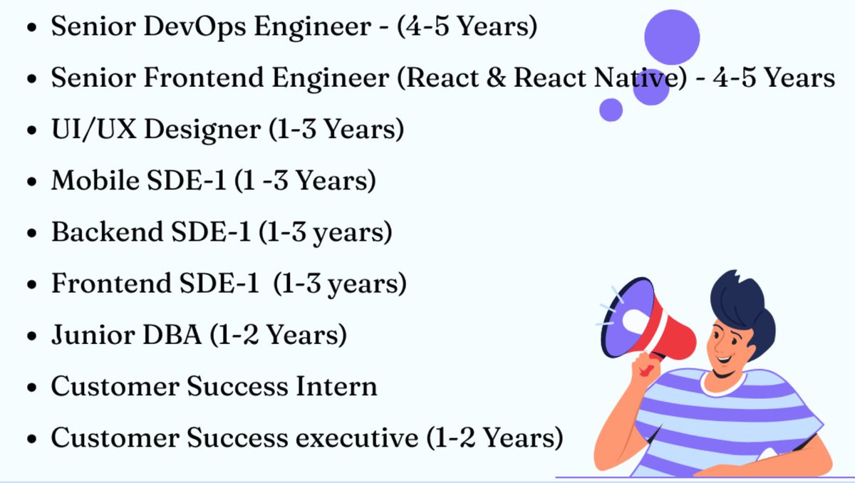 We’re hiring for the following positions!
If you're interested, feel free to get in touch.

Important: All positions are in-office roles based in HSR Layout, Bangalore.

Please reach out only if you’re comfortable working from the office.