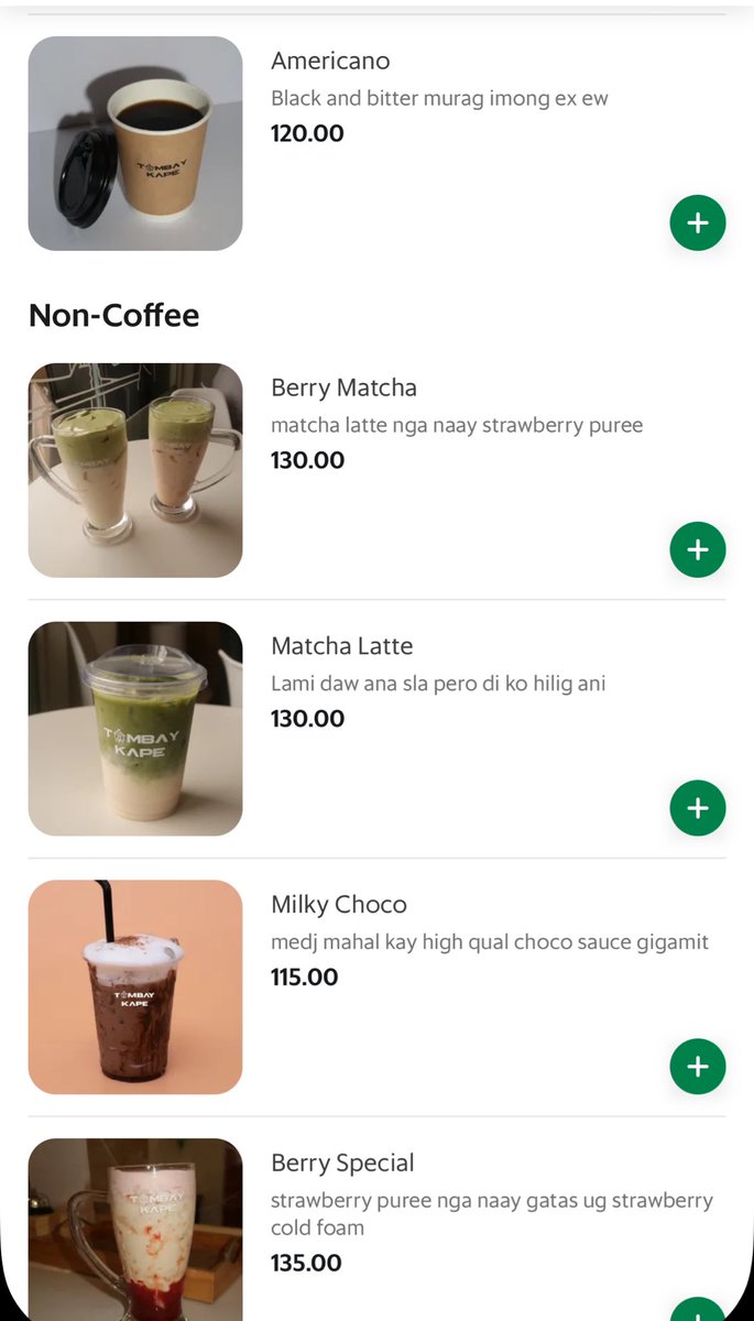 I CAN’T WITH THE PRODUCT DESCRIPTIONS OF THIS COFFEE SHOP 
😂😂😂😂😂😂😂😂😂😂😂😂

“pinaka lami rawr”
😭😭😭