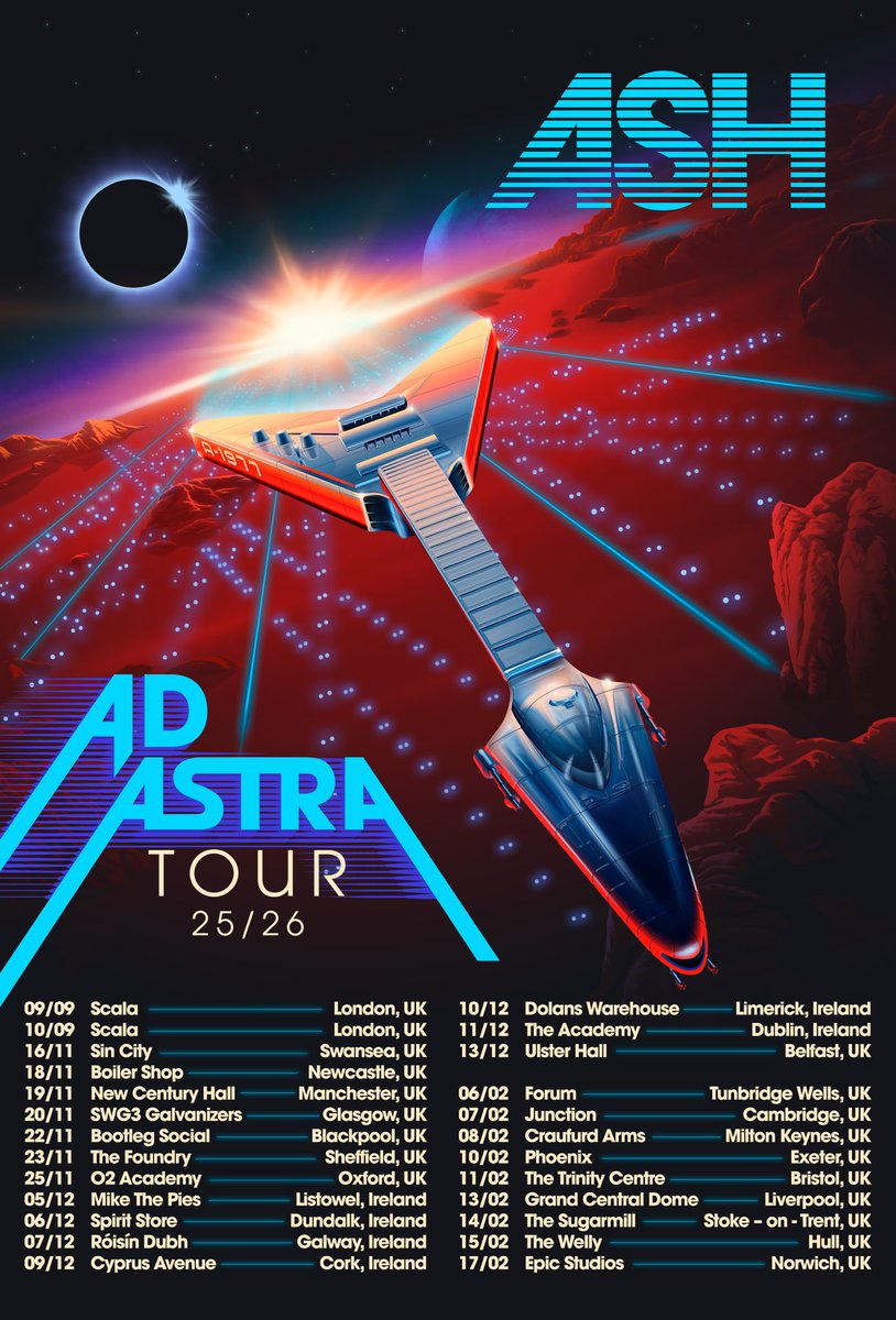 It's time for us to put you out of your misery. 

AA. The Ad Astra tour is ready to launch!
Pre – sale starts: Wednesday 21st May 2025 @ 10:00 AM BST

On – Sale: Friday 23rd May 2025 @ 10:00 AM BST

ash.os.fan/aa