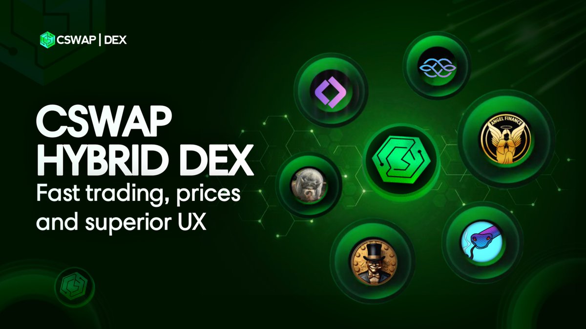 CswapDEX's tweet photo. Over 35 Cardano tokens are now live for trading on CSWAP, with real-time automatic updates!
Looking for the best routes and prices for your swaps?Trade on CSWAP — the smarter way to swap on Cardano. https://t.co/Doiifs5Wez