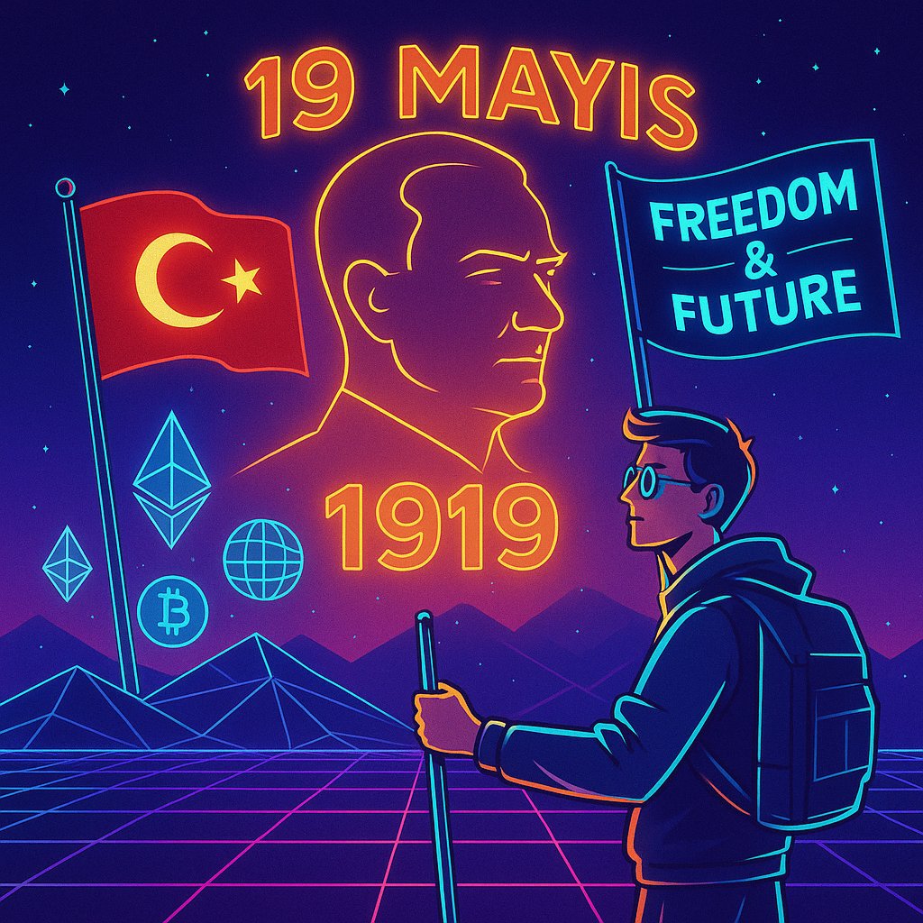 19 Mayıs 1919, sadece bir başlangıç değil; bir milletin yeniden ayağa kalkışının adıdır. <a href="/GiveRep/">GiveRep</a>
Gazi Mustafa Kemal Atatürk’ü saygı ve minnetle anıyor, tüm gençlerin bayramını kutluyorum. <a href="/ATTNtoken/">Attention 👁️</a> 🇹🇷🇹🇷🇹🇷🇹🇷