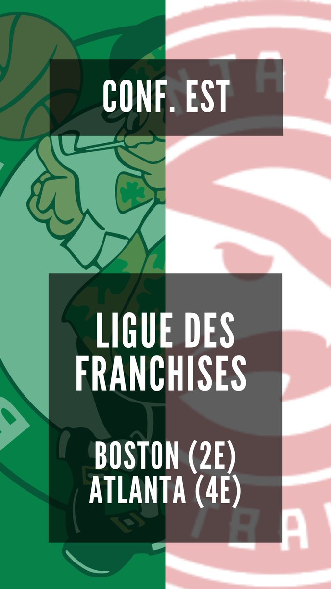 🔵 CONFÉRENCE EST 🔵
FINAL DE CONFÉRENCE

@CELTICSFR_TTFL 🆚 @HAWKS_TTFL