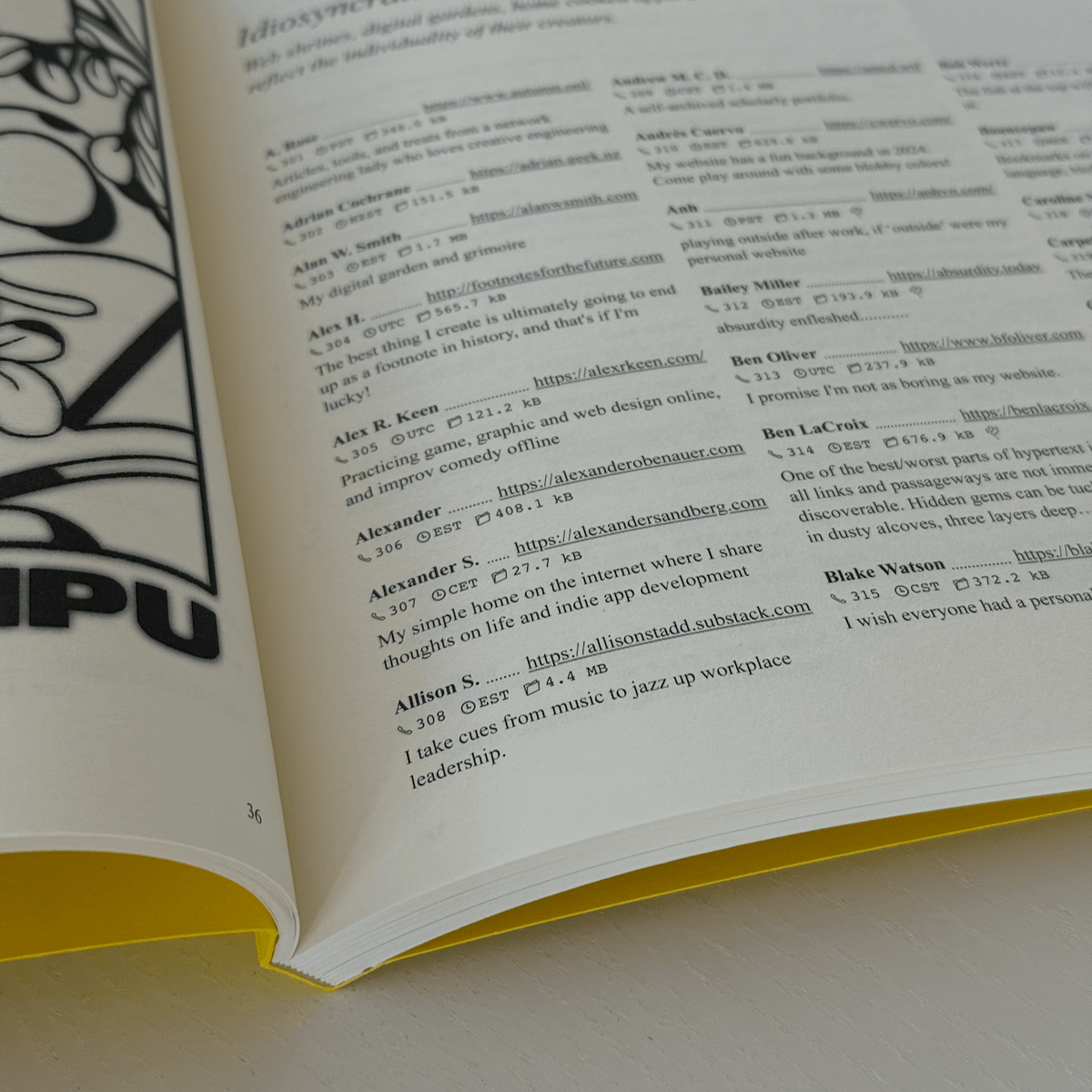 Just received my copy of the Internet Phone Book! Happy to support such a cool project.

Call me maybe? #307

alexandersandberg.com/notes/#9