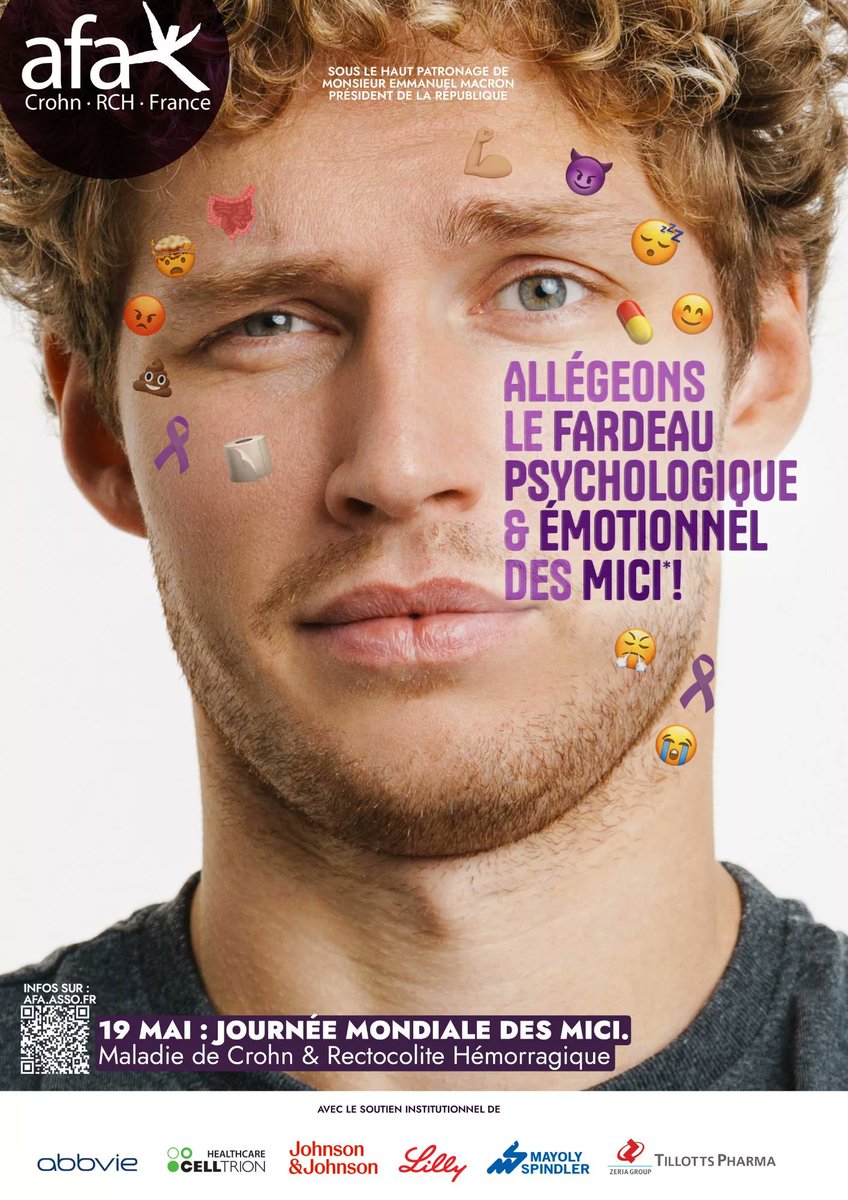 Force à nous 💪💜
🗓 Journée mondiale des maladies inflammatoires chroniques de l’intestin (MICI) 

#Crohn #MICI #WorldIBDDay