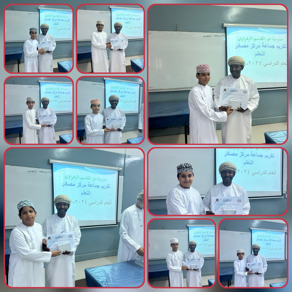 ضمن جهودها في دعم التميز والإبداع، كرّمت مدرسة أبو القاسم الزهراوي للتعليم الأساسي جماعة مركز مصادر التعلم نظير عطائهم ومساهماتهم الفعّالة خلال العام الدراسي 2024/2025.
كل التوفيق لأبنائنا المجيدين.