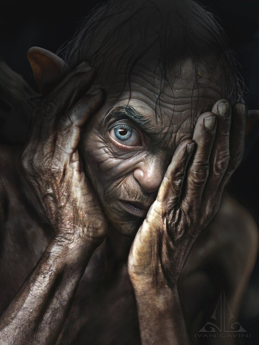 Sméagol de Ivan Cavini (ivancavini7.artstation.com)