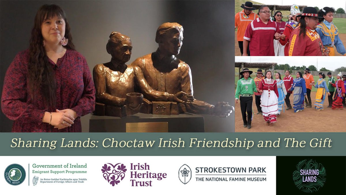 National Famine Museum | Strokestown Park (@strokestownpark) on Twitter photo To mark National Famine Commemoration Day on May 17th, <a href="/IrHeritageTrust/">Irish Heritage Trust</a> in conjunction with Sharing Lands created a short film called Sharing Lands: Choctaw Irish Friendship and The Gift.
đyoutu.be/gBnoDLXqTwY #irishfamine #choctaw To mark National Famine Commemoration Day on May 17th, <a href="/IrHeritageTrust/">Irish Heritage Trust</a> in conjunction with Sharing Lands created a short film called Sharing Lands: Choctaw Irish Friendship and The Gift.
đyoutu.be/gBnoDLXqTwY #irishfamine #choctaw