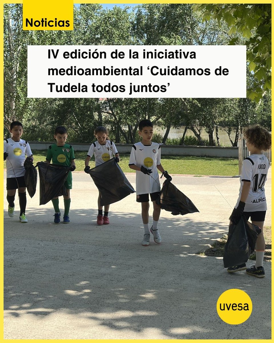 Grupo_Uvesa's tweet photo. 💚Más de 30 niños y niñas de la escuela del @RiberaNavarraFS han participado en la recogida de basura en el Paseo del Prado, emblemático espacio verde de #Tudela, en la IV edición de ‘Cuidamos de Tudela todos juntos’, impulsada por #UVESA y #Alpico
#educaciónambiental #futuro https://t.co/PYeBBESSCk