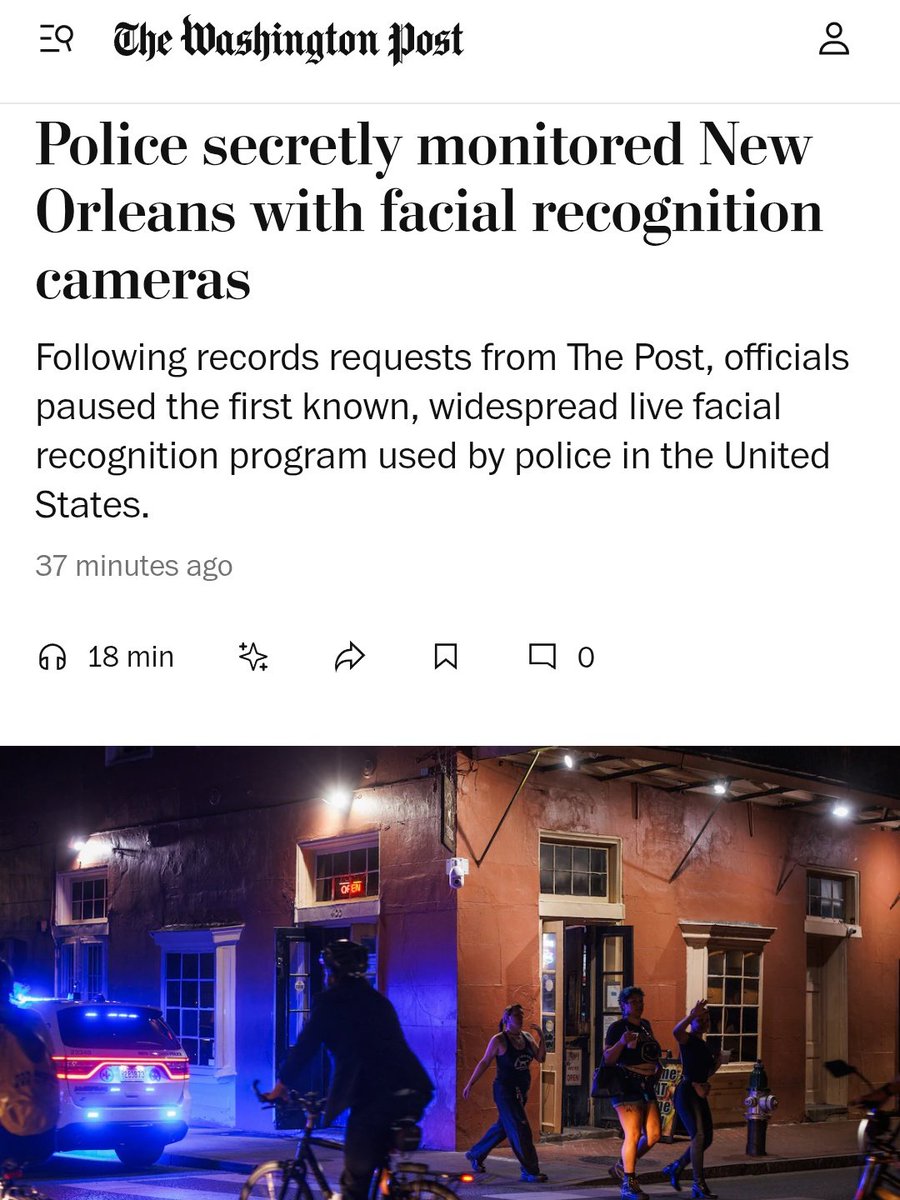Big Brother Watch (@bigbrotherwatch) on Twitter photo 👁️Police secretly used facial recognition to spy on the American public, going against a city council law, <a href="/washingtonpost/">The Washington Post</a> found.
Meanwhile live facial recognition has been used 64 times in London this year.
This technology treats everyone as suspects in a digital police line 👁️Police secretly used facial recognition to spy on the American public, going against a city council law, <a href="/washingtonpost/">The Washington Post</a> found.
Meanwhile live facial recognition has been used 64 times in London this year.
This technology treats everyone as suspects in a digital police line