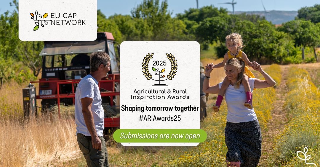 🏆🌱Abierto el plazo de presentación de candidaturas para los Premios a la Inspiración Agrícola y Rural 2025 #ARIAwards25 de <a href="/eucapnetwork/">EU CAP Network</a> 

👴→👧🏽El lema de este año es el 'Relevo generacional' 

📝Presentaciones de proyectos españoles través de <a href="/redPAC_/">Red PAC</a>

tinyurl.com/yssqqswo