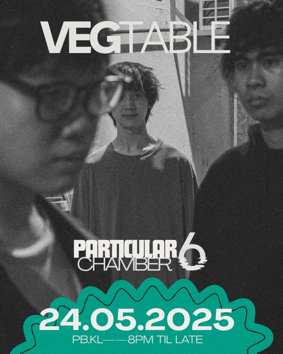 Band utk Particular Chamber 6 di Petai Belalang - 24.5.2024

1. Vegtable. Band Singapore. Main Slowcore. Slowcore mcm Duster. Band mmbers jugak main utk band Subsonic Eyes, Sobs &amp; Cosmic Child.
