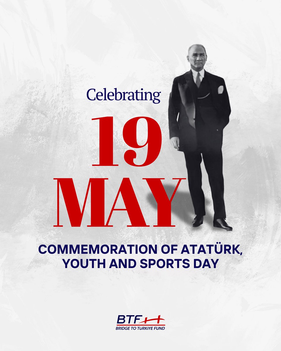 🇹🇷 Today in 1919, #Atatürk ignited a movement that changed the course of Türkiye’s future. Today, we honor that legacy by standing with the youth of Türkiye - empowering them with education, opportunity, and community.

Happy May 19 Commemoration of Atatürk, Youth and Sports Day!