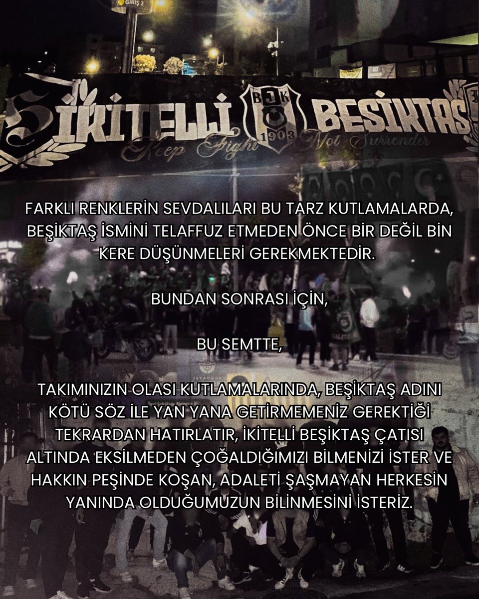 DÜN GECE Kİ OLAYLARLA İLGİLİ AÇIKLAMA.