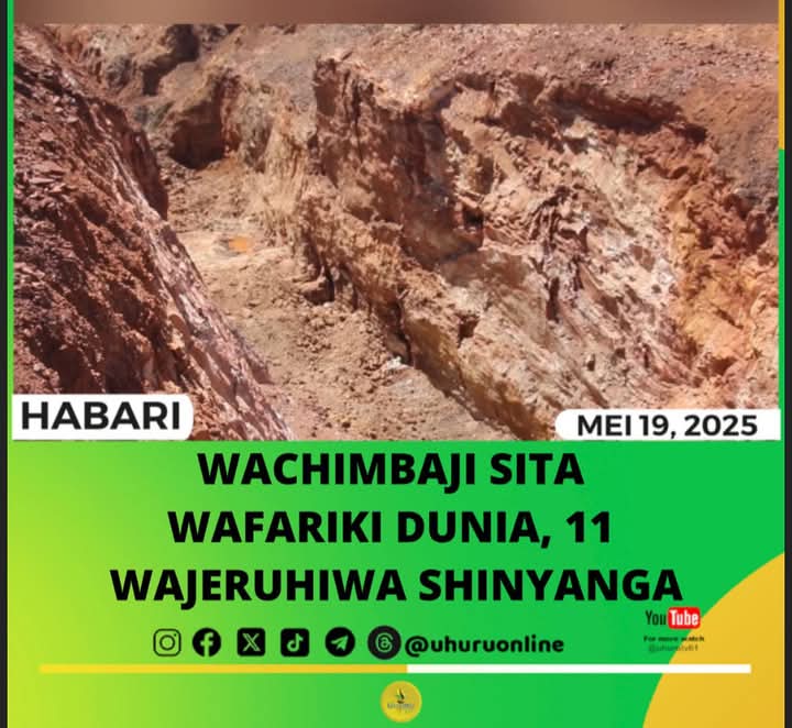 UhuruOnlinetz's tweet photo. #HABARI: WACHIMBAJI sita wa madini wamefariki dunia na wengine 11 kujeruhiwa, baada ya kuangukiwa na kifusi cha mchanga wakati wakiendelea na shughuli za uchimbaji katika kitalu namba 8 eneo la Nyaligogo, Kata ya Mwakitolyo mkoani Shinyanga...

Soma>>>https://t.co/dm4GfsRjdJ https://t.co/yjXW2qNu94