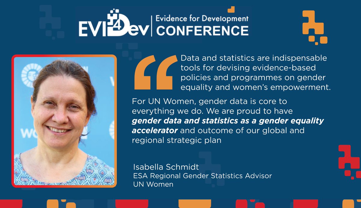 UN Women Africa (@unwomenafrica) on Twitter photo <a href="/Evi4DevCon/">Evi4Dev Conference</a> <a href="/Afidep/">AFIDEP</a> <a href="/NEPAD_Agency/">AUDA-NEPAD</a> <a href="/SciforAfrica/">Science for Africa Foundation</a> Data & statistics are indispensable tools for devising evidence-based policies & programmes on #genderequality &women’s empowerment. For us, gender data is core to everything we do. Especially gender data & statistics as a gender equality accelerator & outcome of our plans <a href="/Evi4DevCon/">Evi4Dev Conference</a> <a href="/Afidep/">AFIDEP</a> <a href="/NEPAD_Agency/">AUDA-NEPAD</a> <a href="/SciforAfrica/">Science for Africa Foundation</a> Data & statistics are indispensable tools for devising evidence-based policies & programmes on #genderequality &women’s empowerment. For us, gender data is core to everything we do. Especially gender data & statistics as a gender equality accelerator & outcome of our plans
