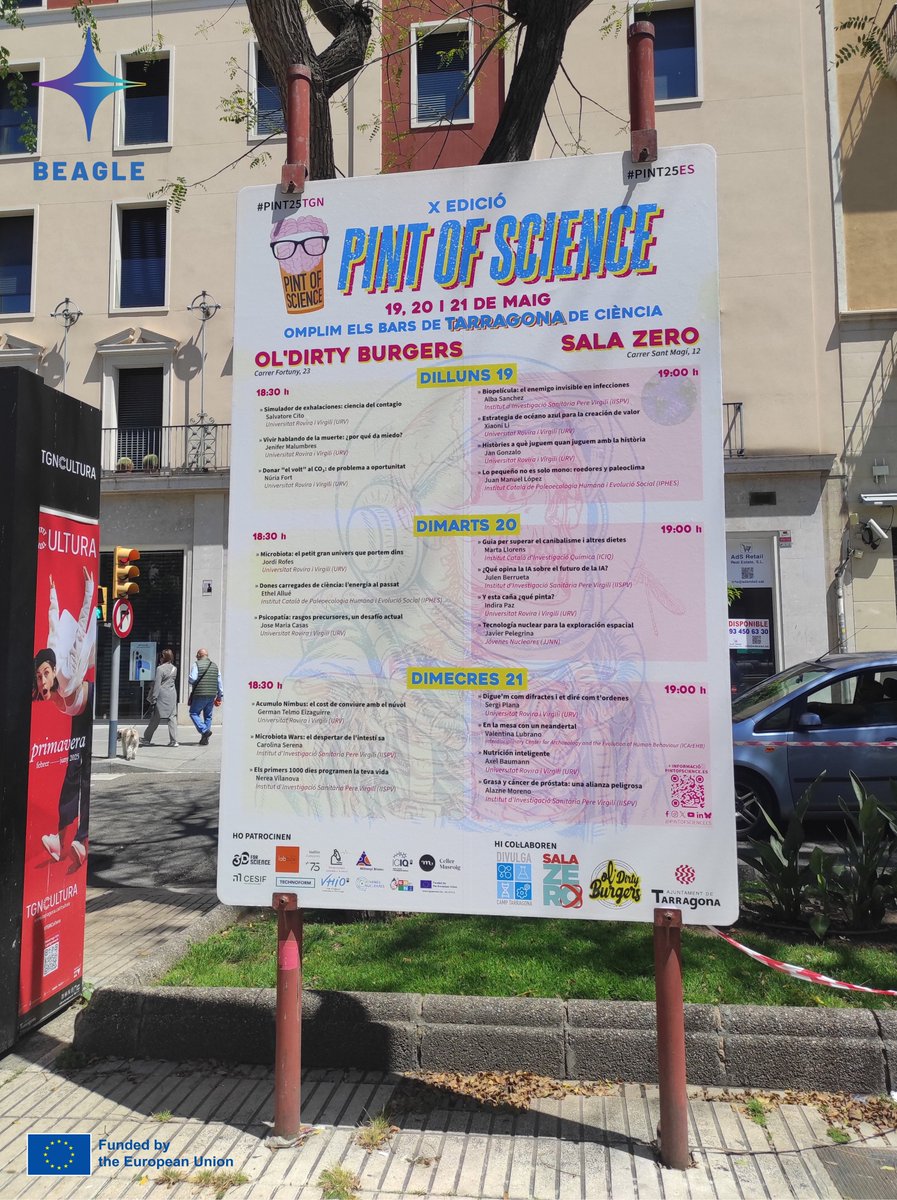 BEAGLE_EU's tweet photo. Join #BEAGLE at @pintofscienceES! 🇪🇸

Experience science in a relaxed and accessible setting and learn about the #BEAGLEproject and Blue Oceans Strategy from our coordinator XIAONI LI from @universitatURV 

🗓️ 19th May
📍Tarragona
⏰ 7pm (CET) https://t.co/0xqmag8kym
