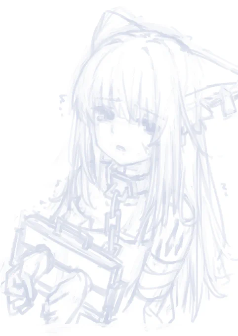 最近投稿頻度低めな気もするので、昔ラフだけ描いてお腹いっぱいになったイラストでお茶を濁します リサ虐もあります