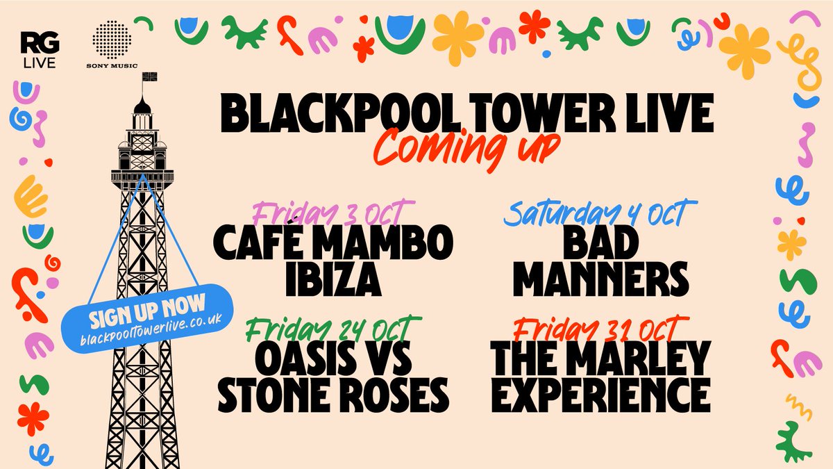A Season of Iconic Shows Returns 🎶
Get ready for unforgettable live music at The Blackpool Tower!

Don’t miss out on these incredible nights ✨
Sign up now for early access to pre-sale tickets 👉 blackpooltowerlive.co.uk <a href="/TheBplTower/">The Blackpool Tower</a>