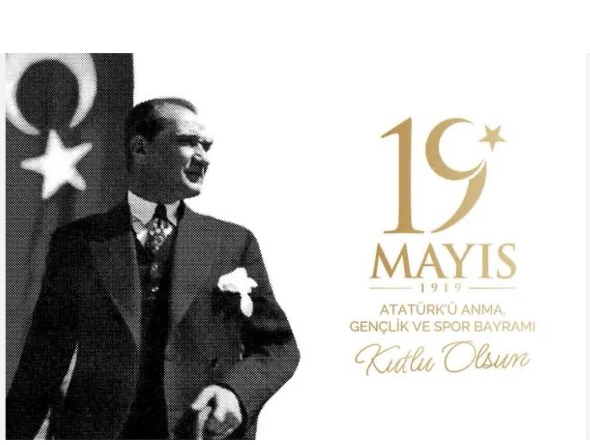 19 Mayıs Atatürk’ü Anma, Gençlik ve Spor Bayramımız Kutlu Olsun…
🇹🇷 🇹🇷 🇹🇷