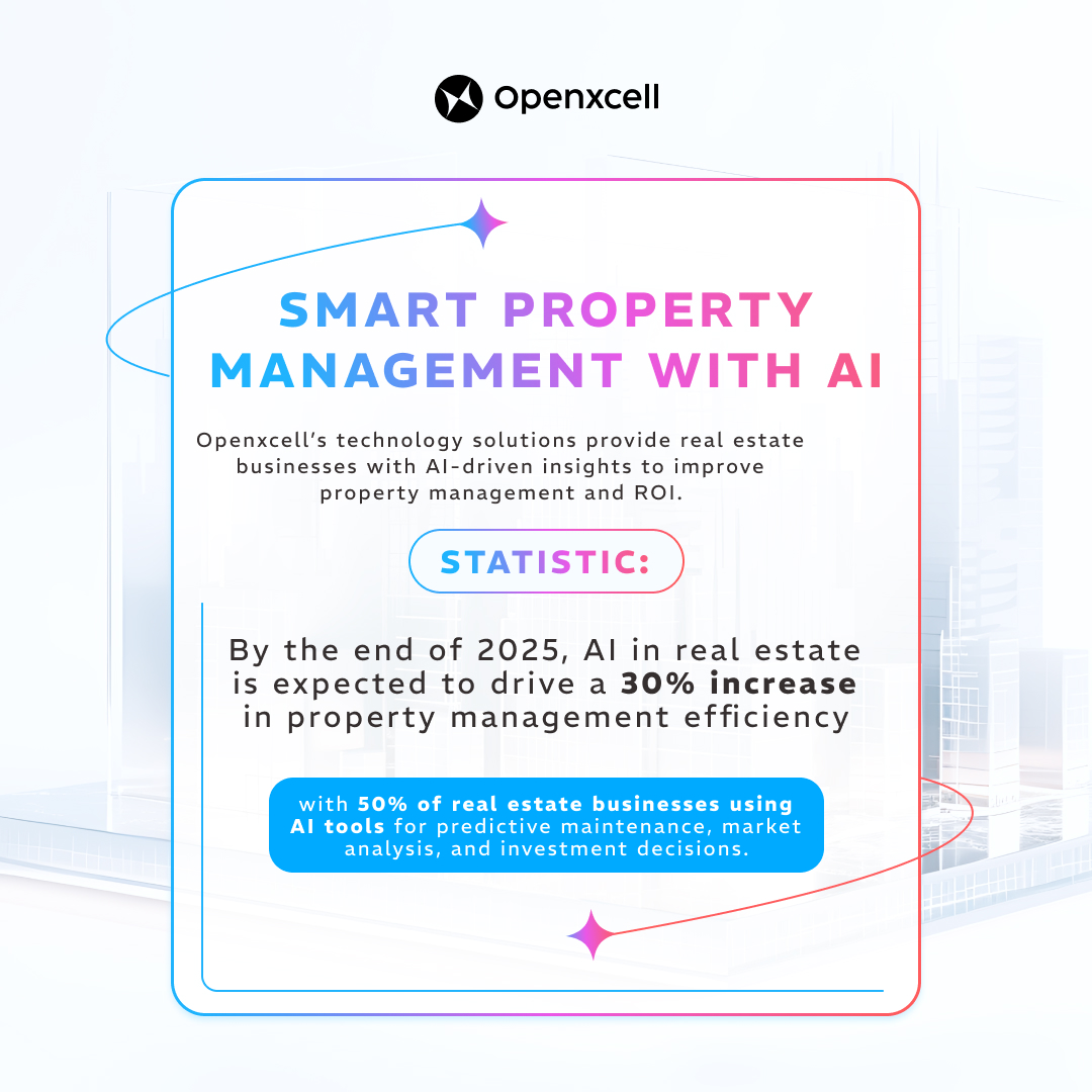 openxcell's tweet image. Harness the power of AI to transform property management with predictive analytics, automated maintenance scheduling, and real-time market intelligence.

#PropTechInnovation #AIPoweredPropertyManagement #PredictiveAnalytics #AutomatedMaintenance