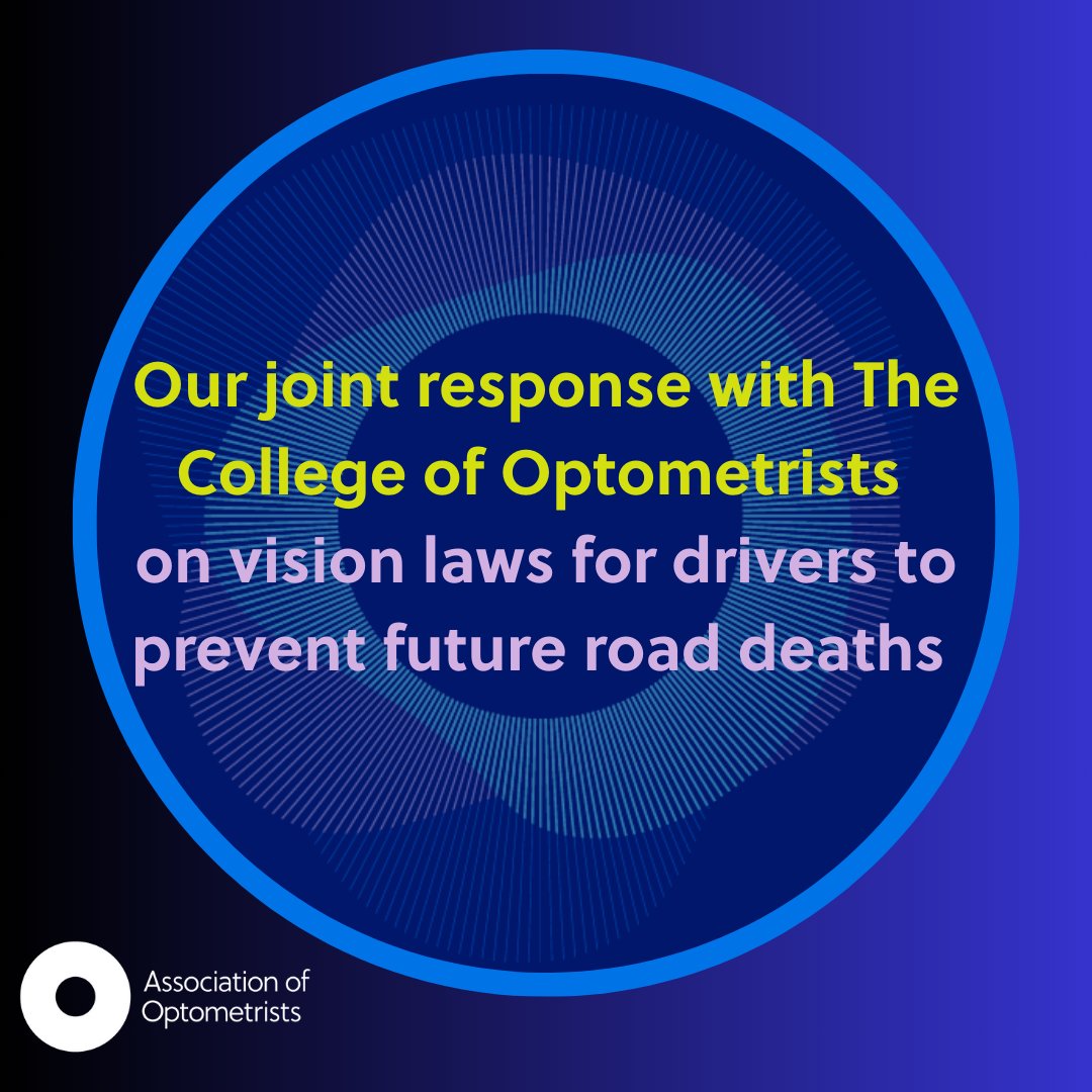 The_AOP's tweet image. We have issued a joint letter with the @CollegeOptomUK to the Transport Secretary, Heidi Alexander, urging the Government to introduce mandatory vision checks for drivers when they first apply for a licence and at every renewal.
Learn more: ow.ly/JIbh50VUQ8u