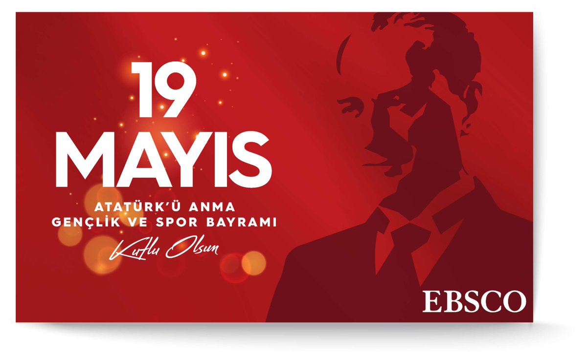 EBSCOTurkiye's tweet image. “Ey yükselen yeni nesil! Gelecek sizindir.” – Gazi Mustafa Kemal Atatürk

19 Mayıs Atatürk’ü Anma, Gençlik ve Spor Bayramı’nı coşkuyla kutluyor, başta Gazi Mustafa Kemal Atatürk olmak üzere tüm kahramanlarımızı saygı, özlem ve minnetle anıyoruz.

#19Mayıs #EBSCO