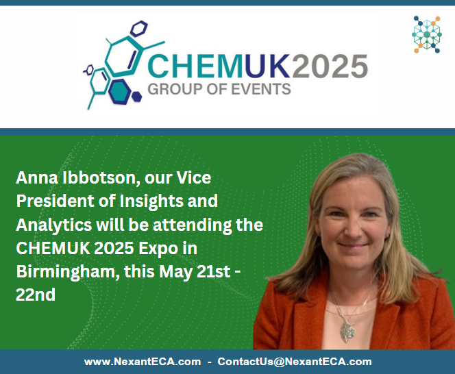 Anna Ibbotson, our Vice President of Insights and Analytics will be attending the CHEMUK 2025 Expo in Birmingham, this May 21st - 22nd - hubs.ly/Q03n5s7k0

To initiate a discussion with Anna or the NexantECA team, email us at contactus@nexanteca.com

#NexantECA #CHEMUK2025
